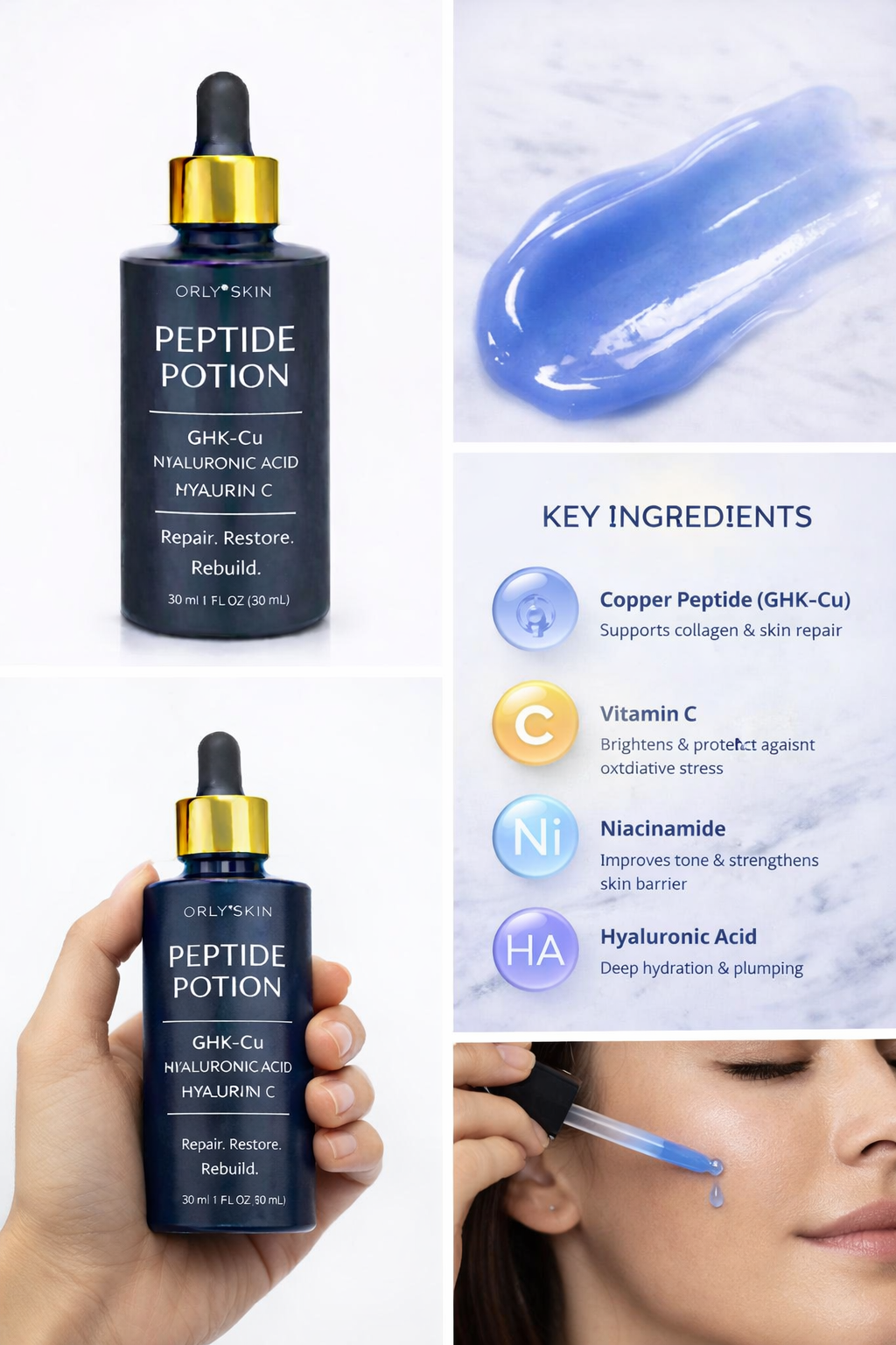 Peptide Potion - product collage